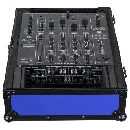 Universal 12-inch Format Extra Deep Black on Blue DJ Mixer Case