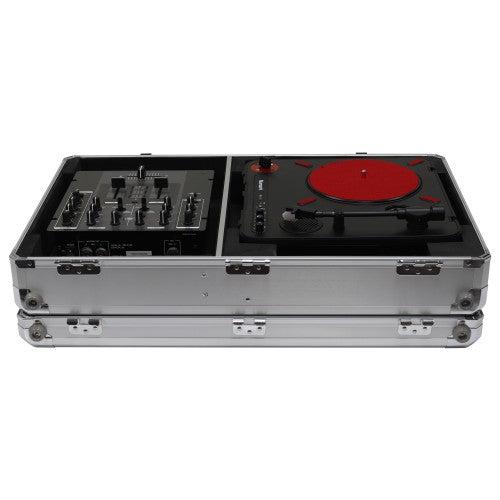 KROM Series Silver Numark PT01 Portablist Case with Side Compartment